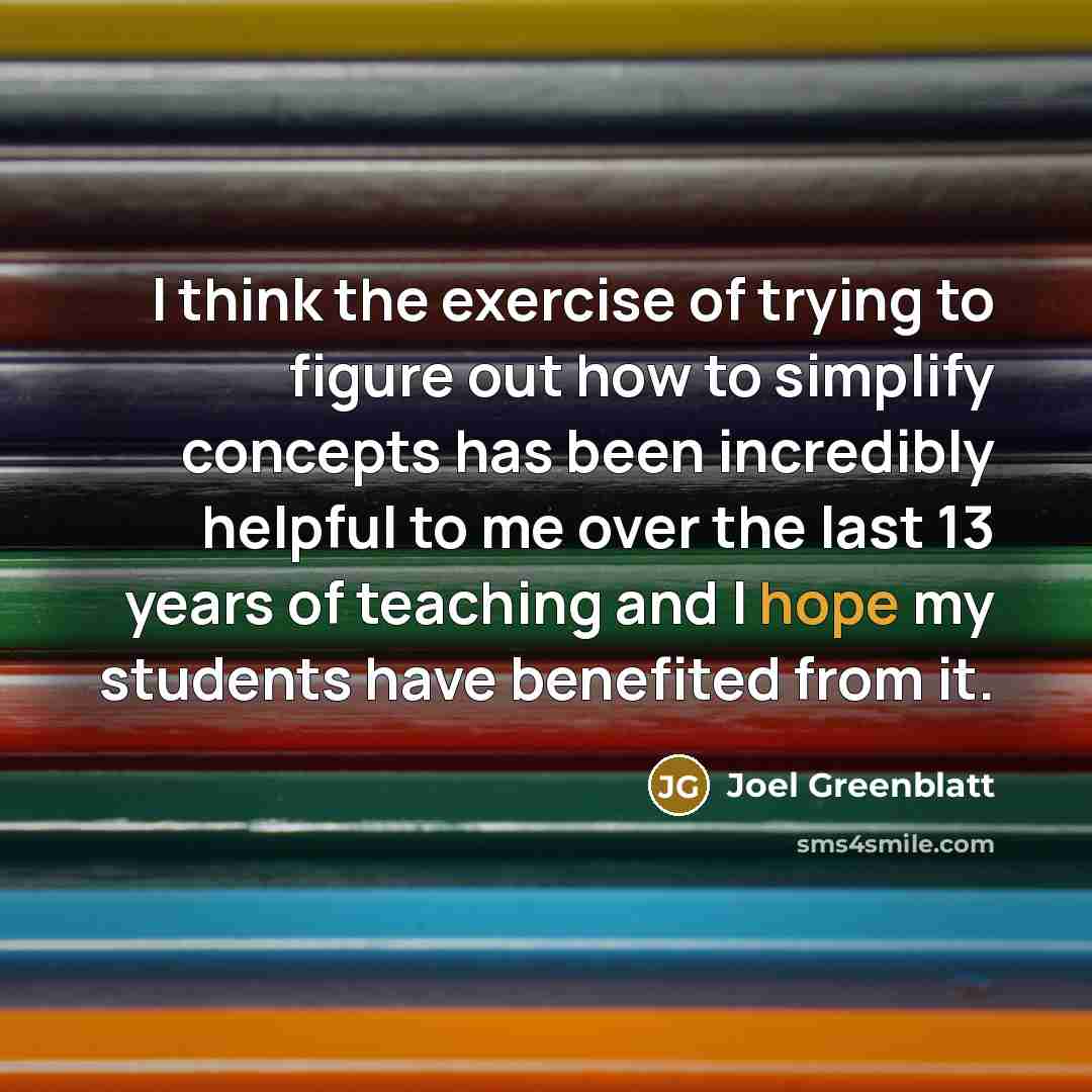 “I think the exercise of trying to figure out how…” quote by Joel Greenblatt