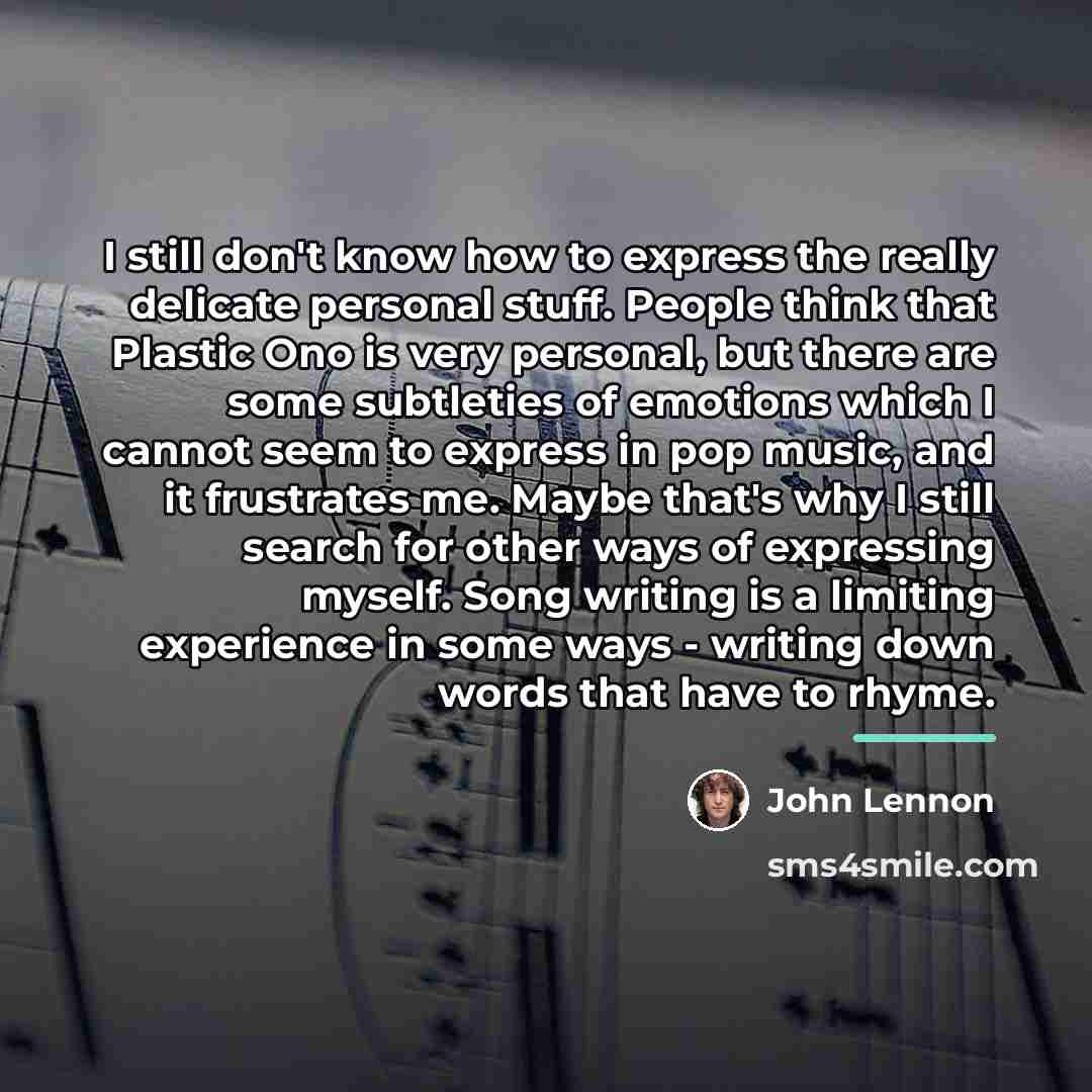 “I still don't know how to express the really delicate…” quote by John Lennon