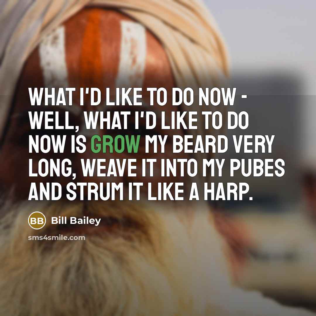 “What I'd like to do now - well, what I'd…” quote by Bill Bailey