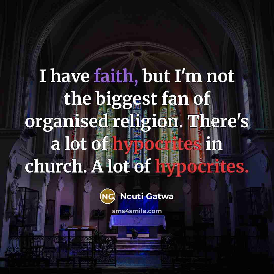 “I have faith, but I'm not the biggest fan of…” quote by Ncuti Gatwa