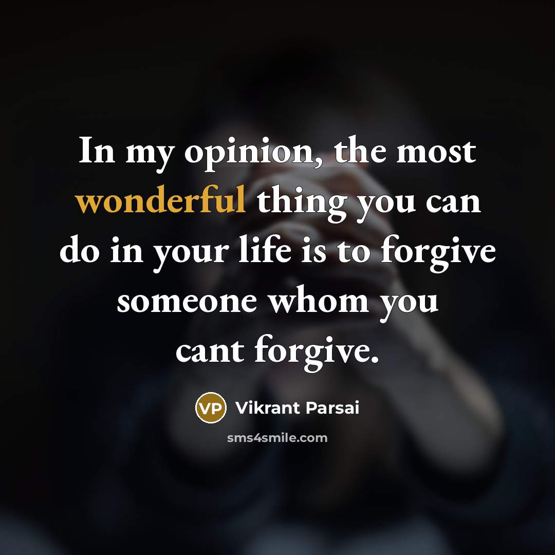 “In my opinion, the most wonderful thing you can do…” quote by Vikrant Parsai