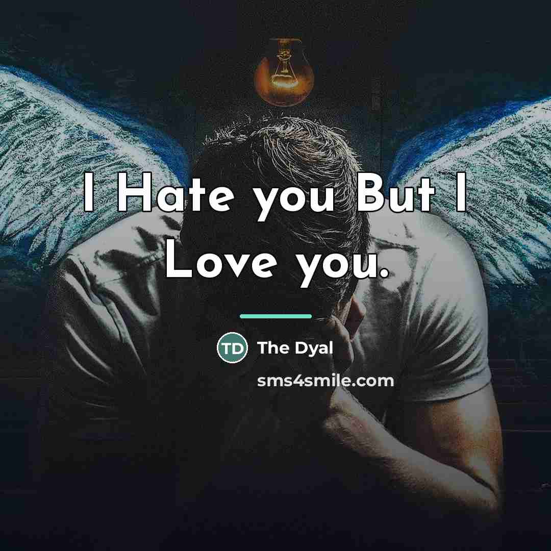“I Hate you But I Love you.…” quote by The Dyal
