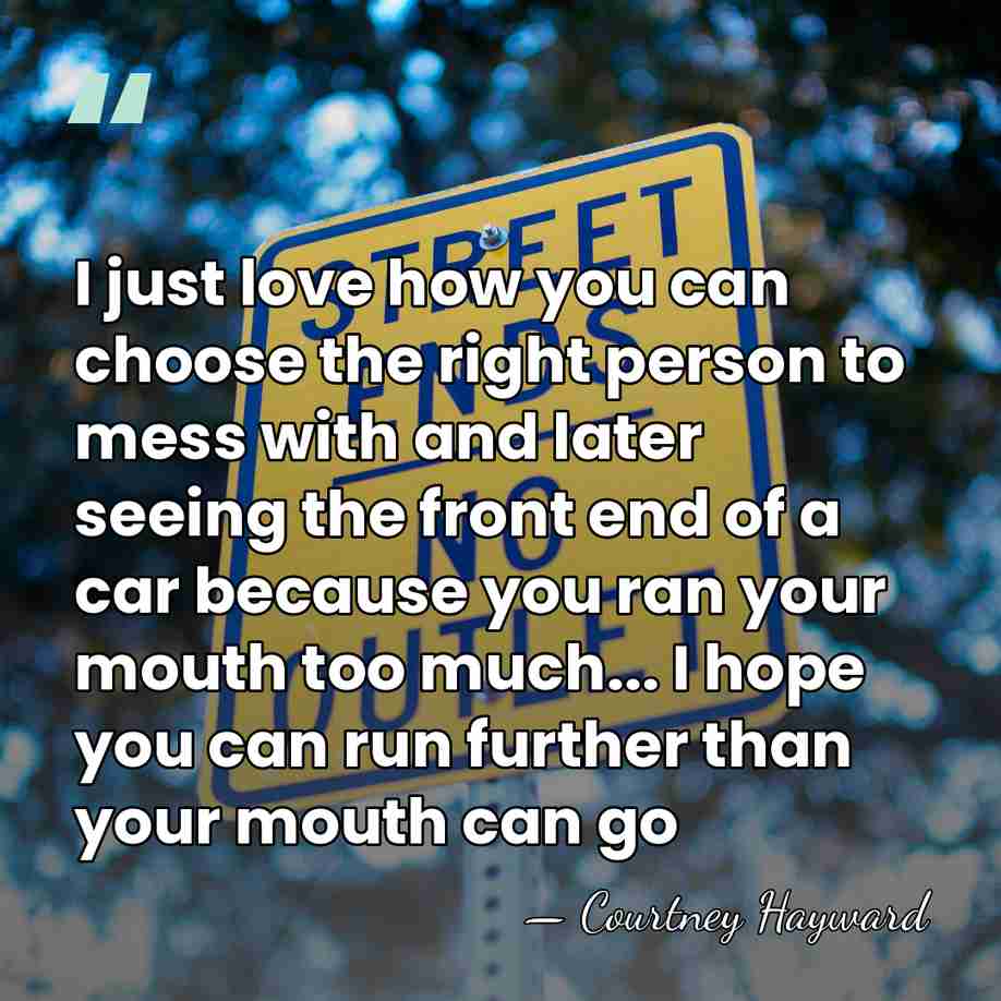 I just love how you can choose the right person to mess&hellip; - Courtney Hayward