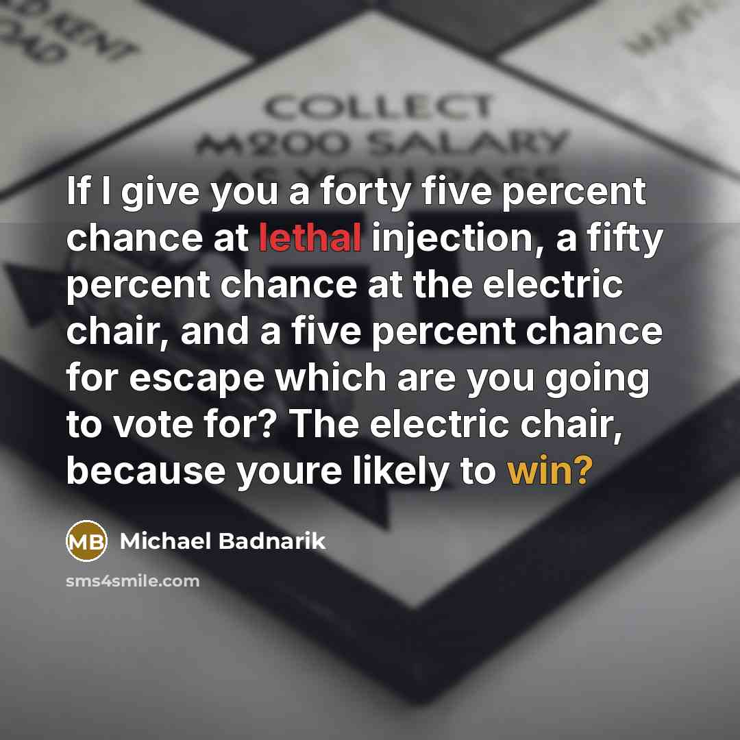 “If I give you a forty five percent chance at…” quote by Michael Badnarik