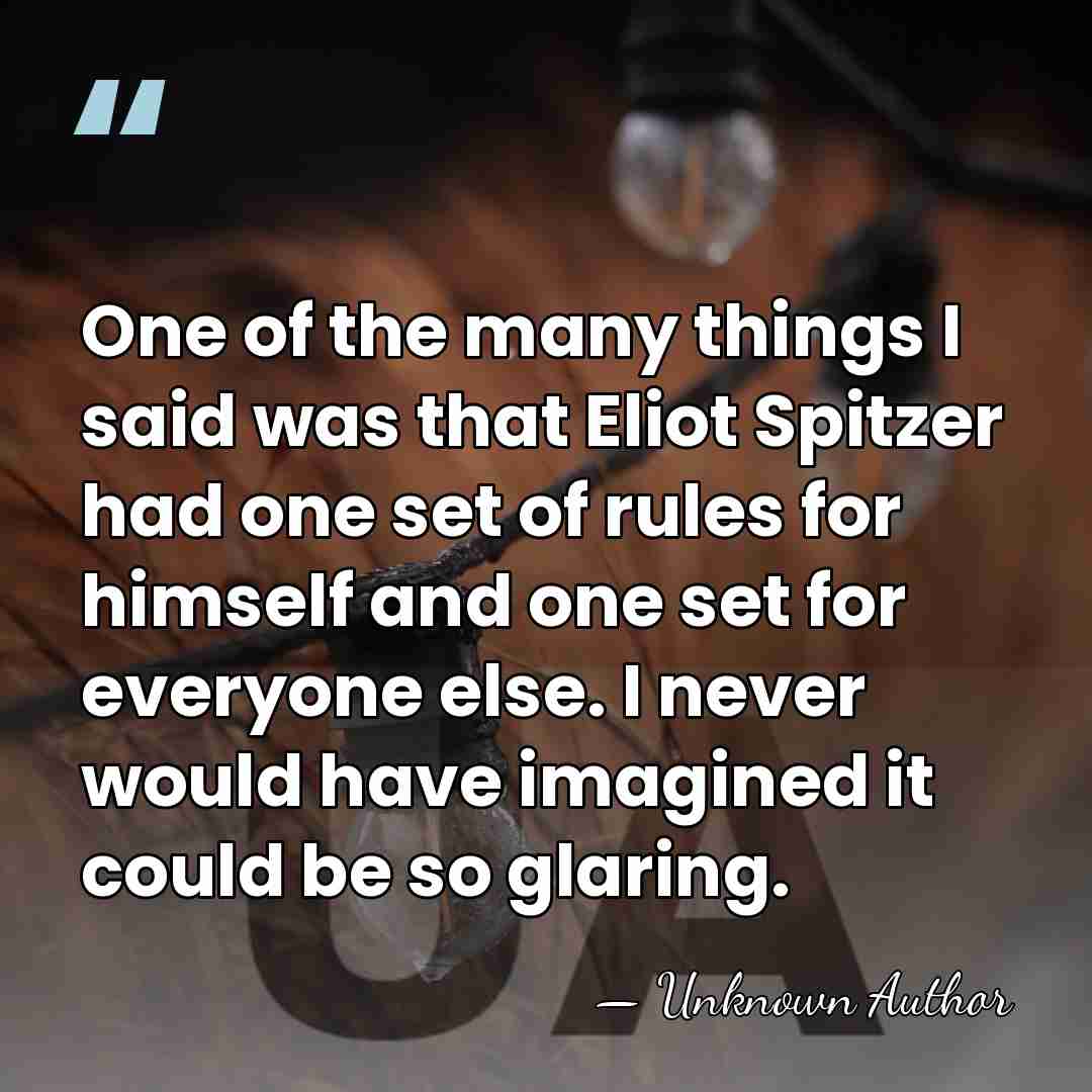 One of the many things I said was that Eliot Spitzer had&hellip; - John Faso