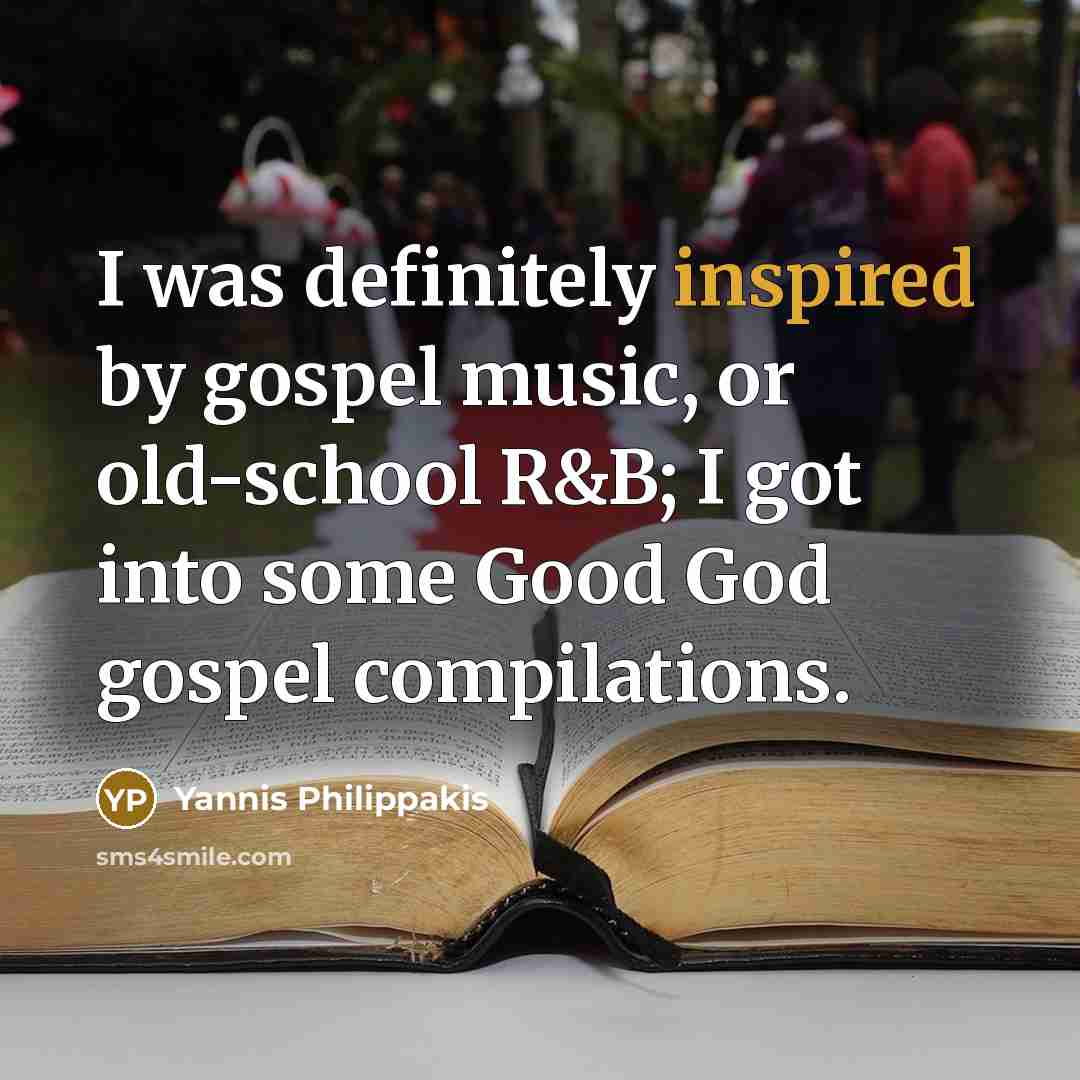 “I was definitely inspired by gospel music, or old-school R&B;…” quote by Yannis Philippakis