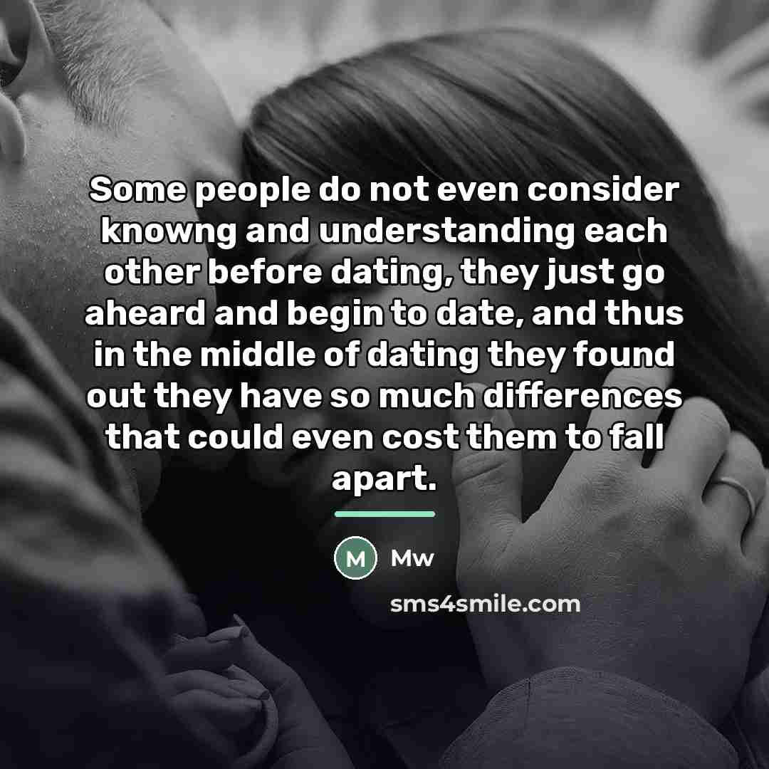 “Some people do not even consider knowng and understanding each…” quote by Mw