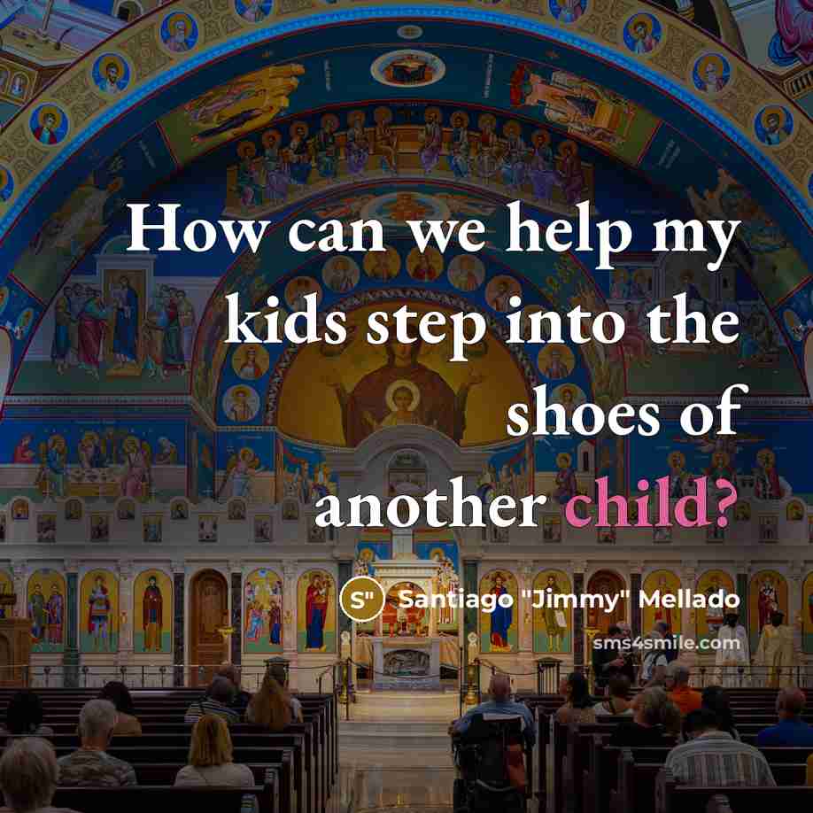 “How can we help my kids step into the shoes…” quote by Santiago "Jimmy" Mellado