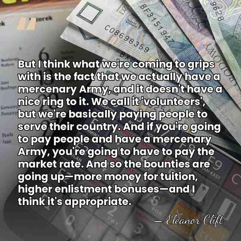 But I think what we're coming to grips with is the fact&hellip; - Eleanor Clift