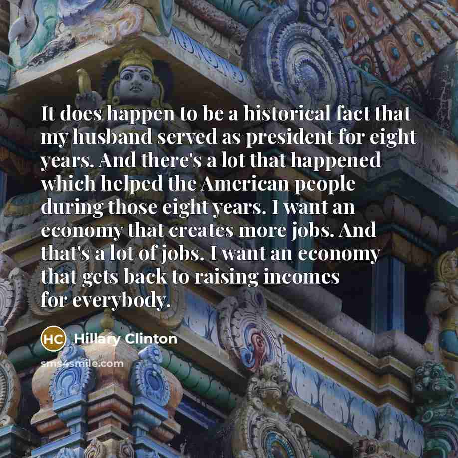 “It does happen to be a historical fact that my…” quote by Hillary Clinton