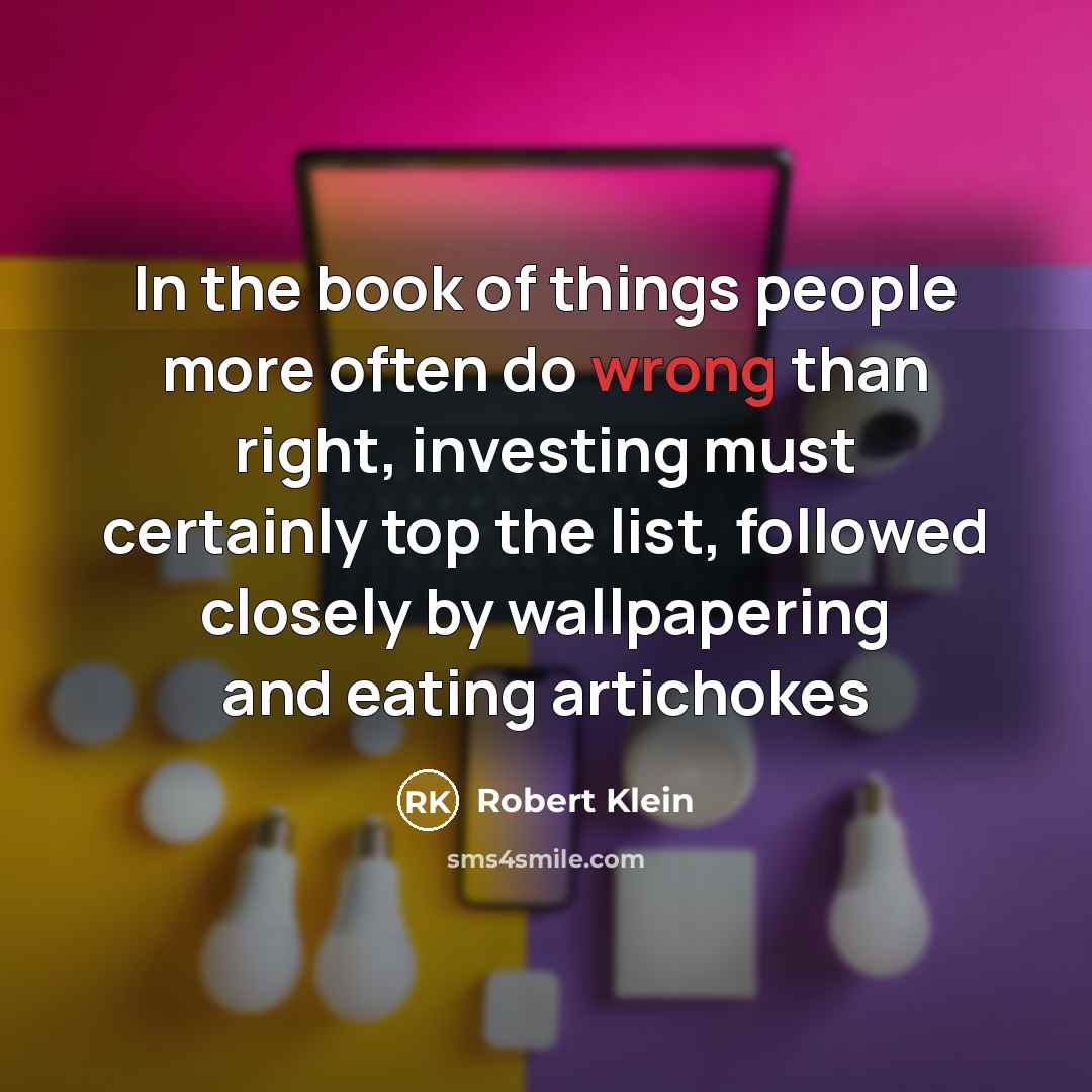 “In the book of things people more often do wrong…” quote by Robert Klein