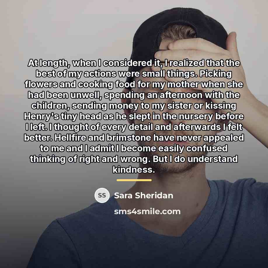 “At length, when I considered it, I realized that the…” quote by Sara Sheridan