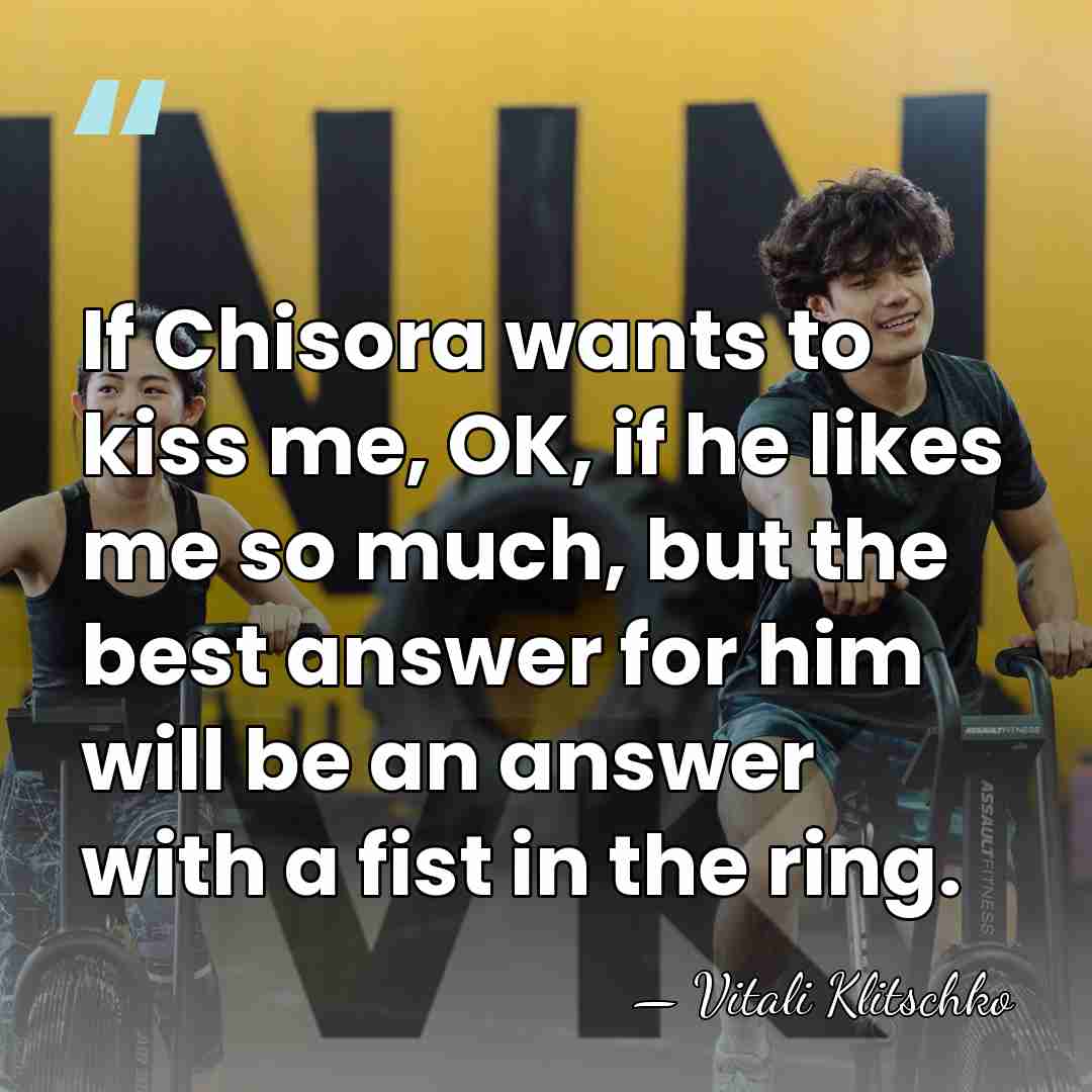 If Chisora wants to kiss me, OK, if he likes me so&hellip; - Vitali Klitschko