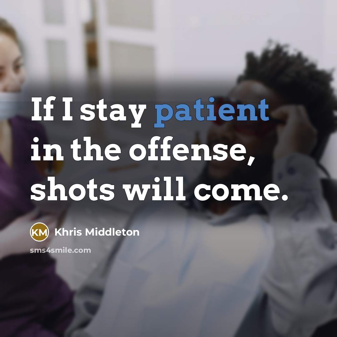 “If I stay patient in the offense, shots will come.…” quote by Khris Middleton