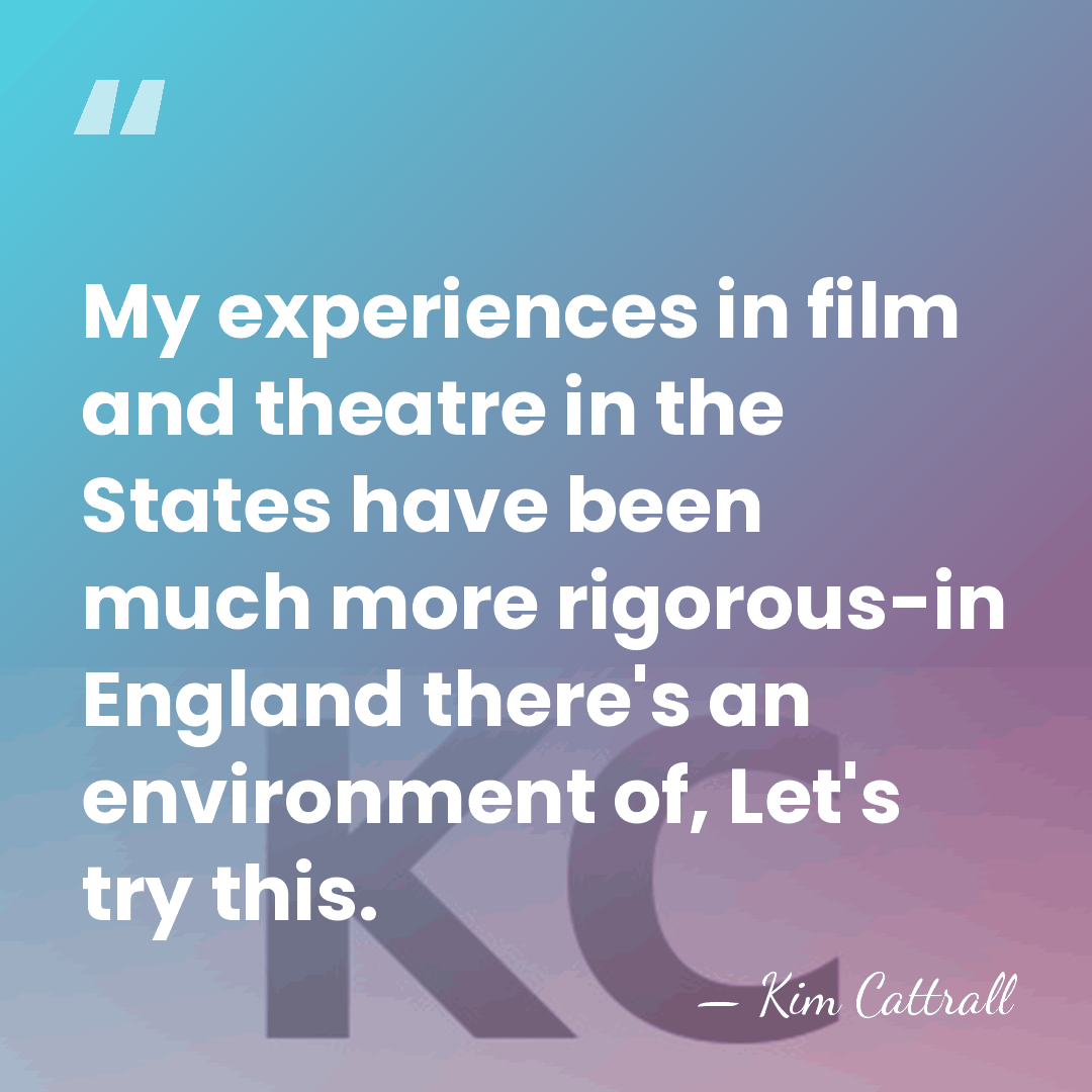 My experiences in film and theatre in the States have been much&hellip; - Kim Cattrall