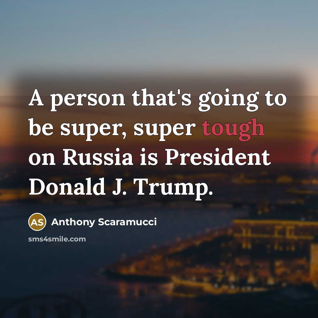 “A person that's going to be super, super tough on…” quote by Anthony Scaramucci