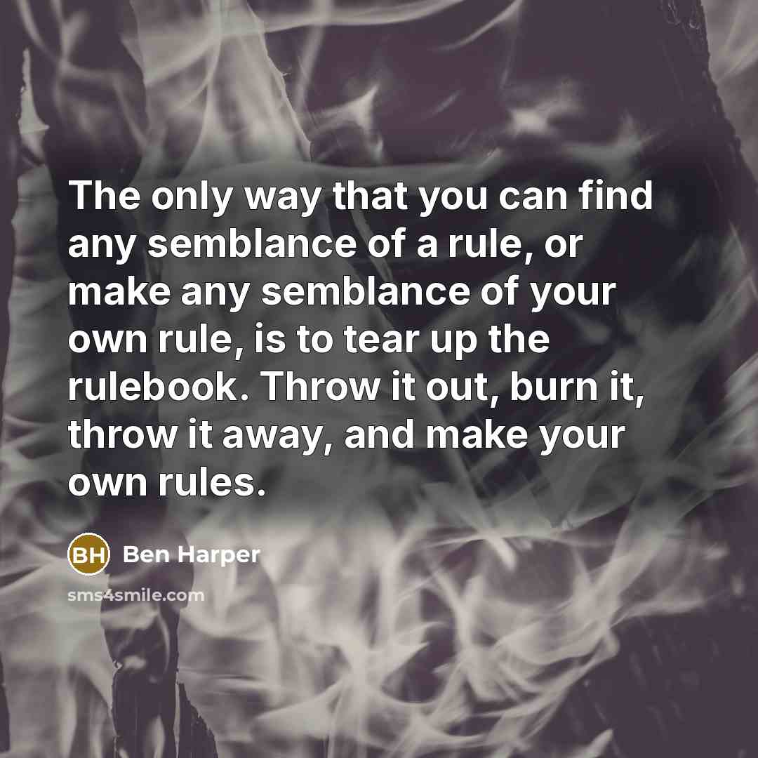 “The only way that you can find any semblance of…” quote by Ben Harper