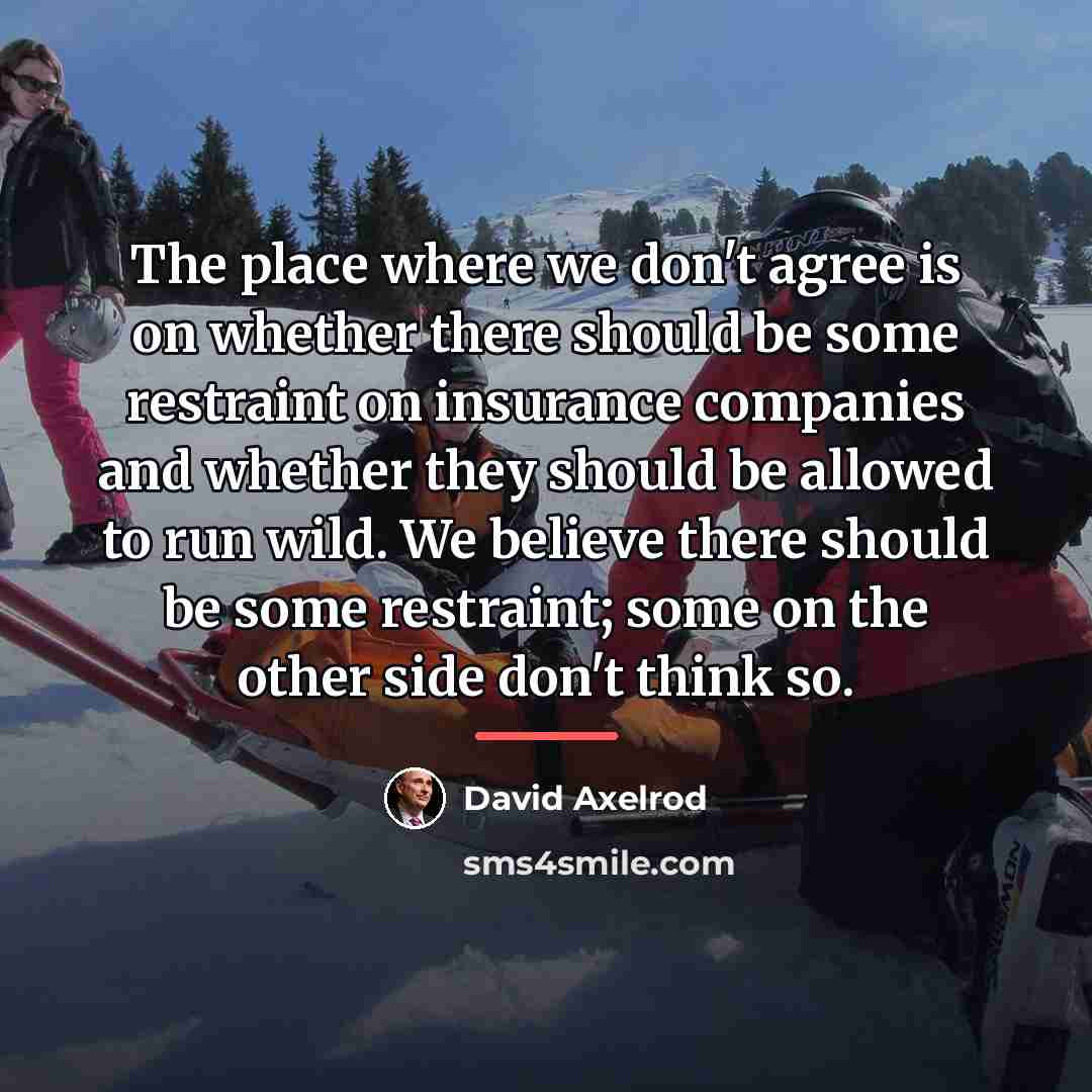 “The place where we don't agree is on whether there…” quote by David Axelrod