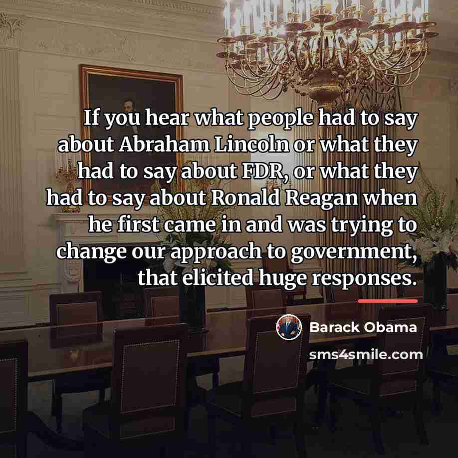 “If you hear what people had to say about Abraham…” quote by Barack Obama