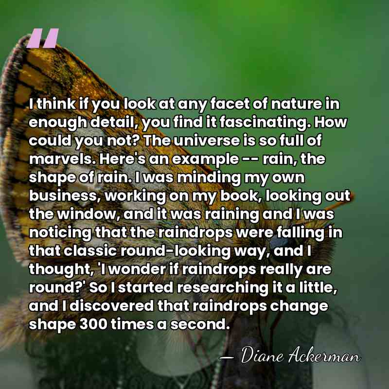 I think if you look at any facet of nature in enough&hellip; - Diane Ackerman