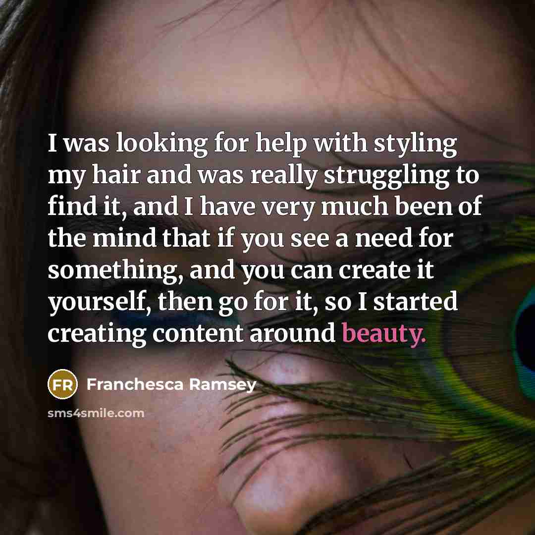“I was looking for help with styling my hair and…” quote by Franchesca Ramsey
