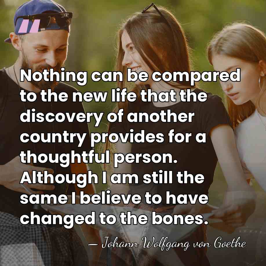 Nothing can be compared to the new life that the discovery of&hellip; - Johann Wolfgang von Goethe