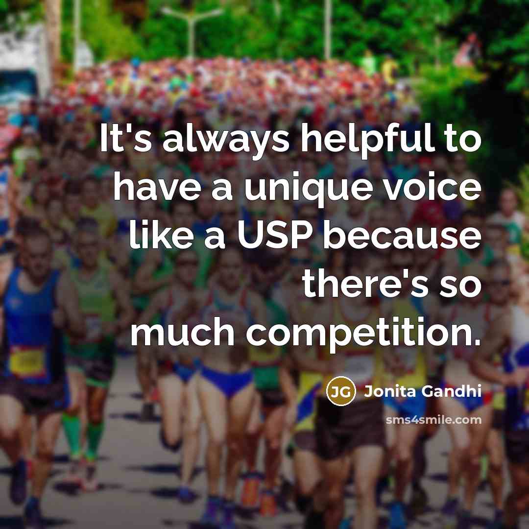 “It's always helpful to have a unique voice like a…” quote by Jonita Gandhi