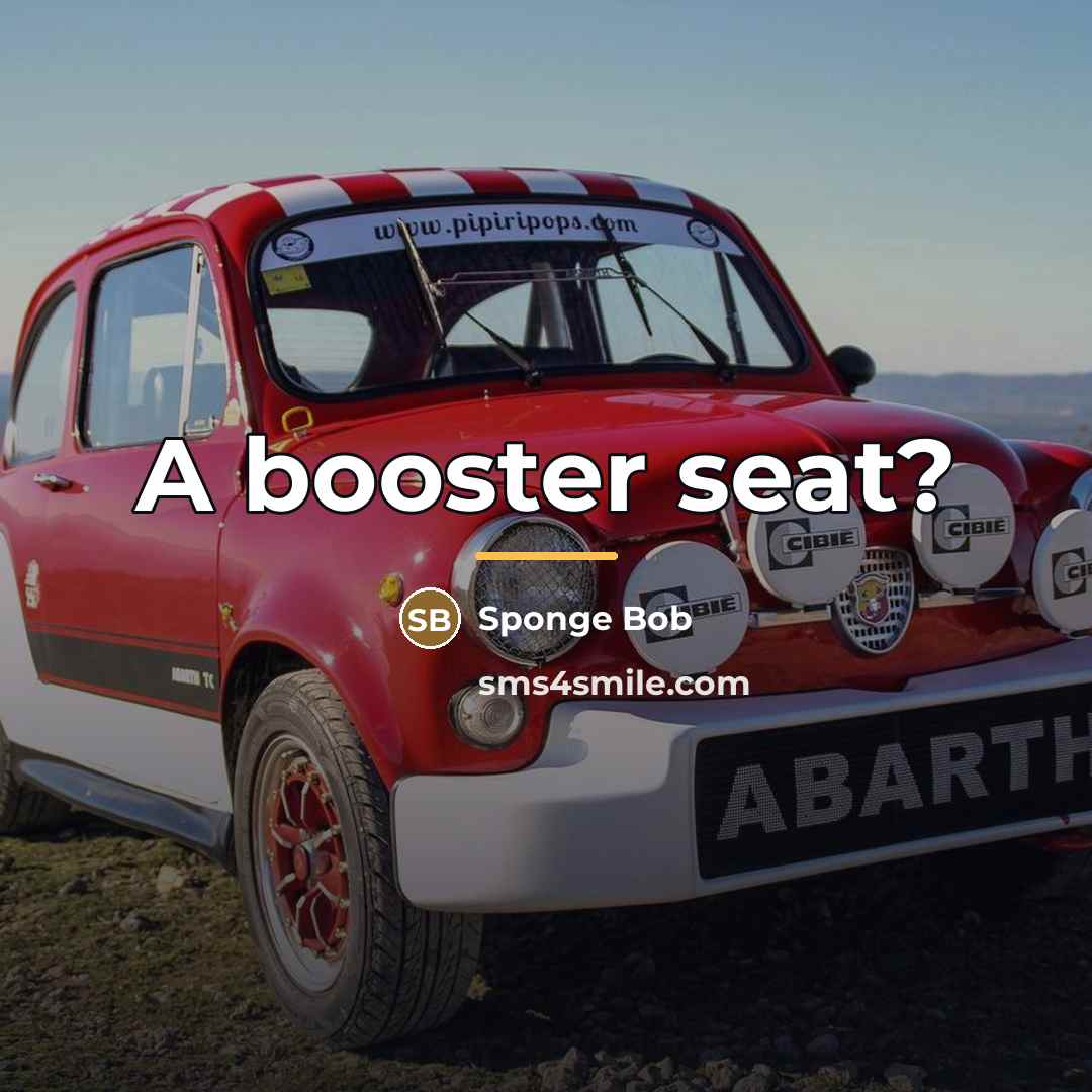 “A booster seat?…” quote by Sponge Bob