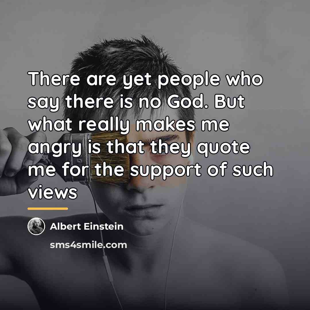 “There are yet people who say there is no God.…” quote by Albert Einstein