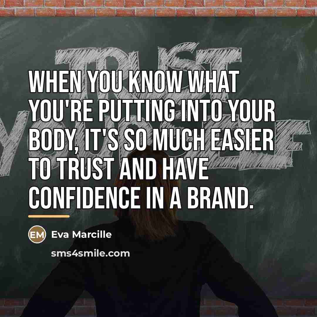 “When you know what you're putting into your body, it's…” quote by Eva Marcille