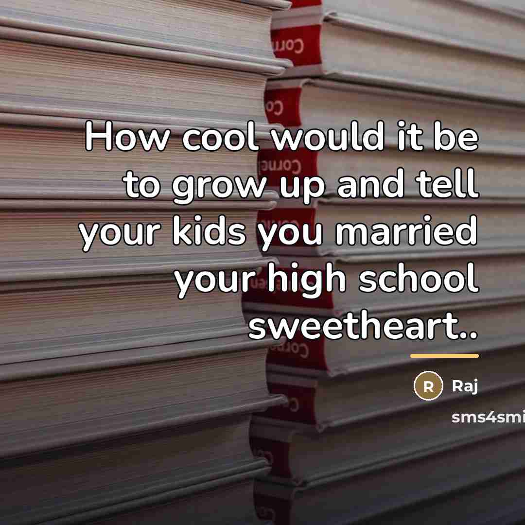 “How cool would it be to grow up and tell…” quote by Raj