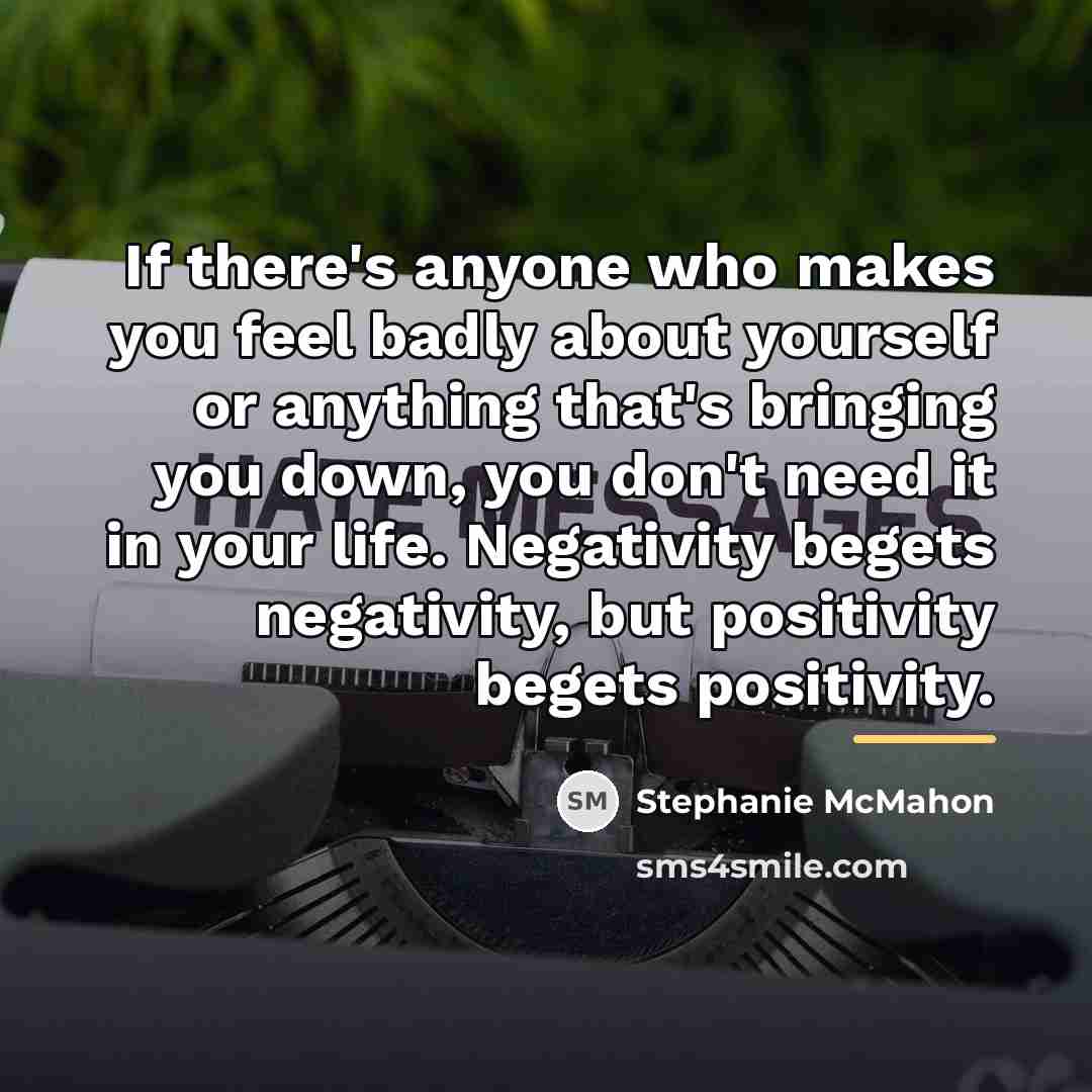 “If there's anyone who makes you feel badly about yourself…” quote by Stephanie McMahon