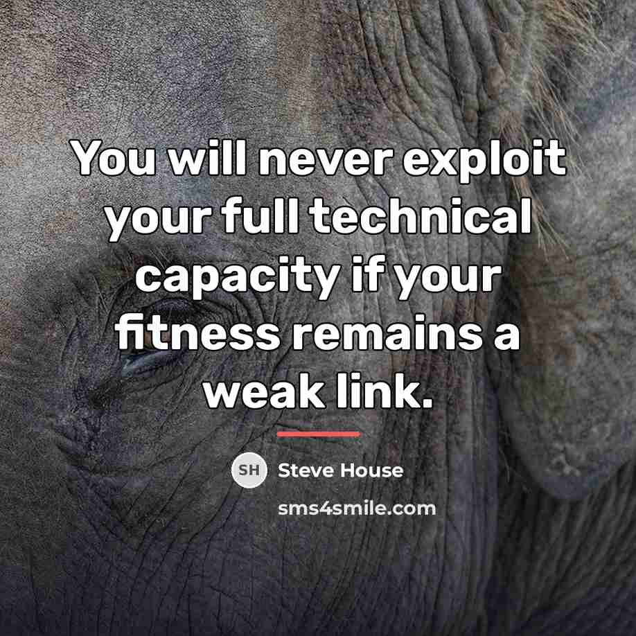 “You will never exploit your full technical capacity if your…” quote by Steve House