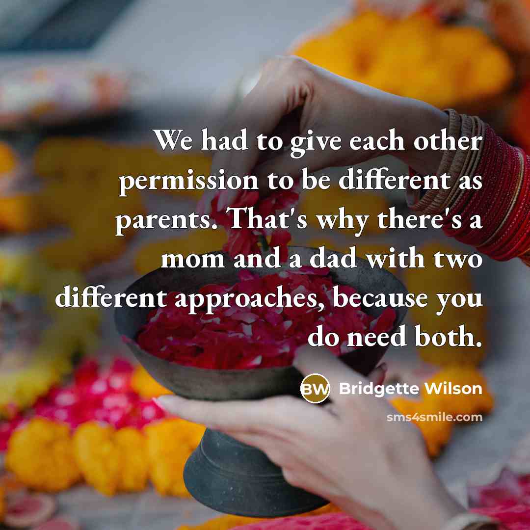 “We had to give each other permission to be different…” quote by Bridgette Wilson