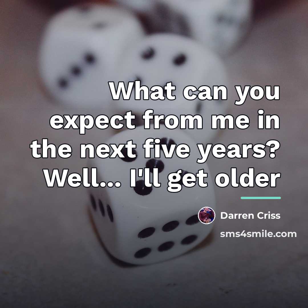 “What can you expect from me in the next five…” quote by Darren Criss