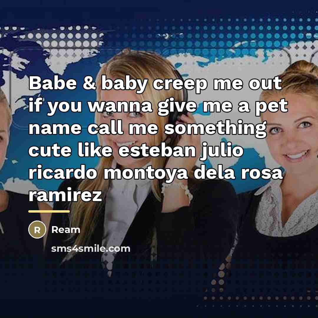 “Babe & baby creep me out if you wanna give…” quote by Ream