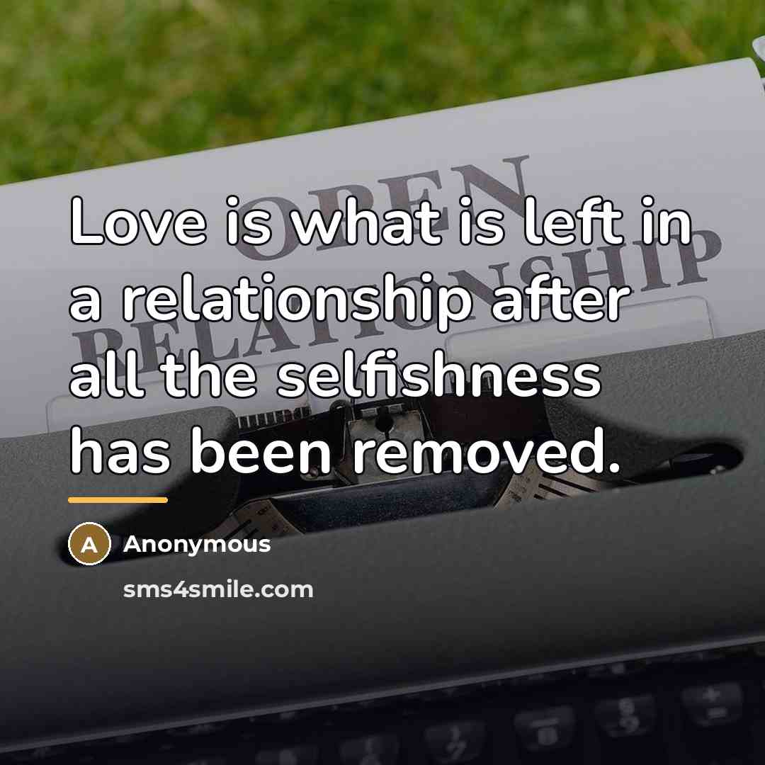 “Love is what is left in a relationship after all…” quote by Anonymous