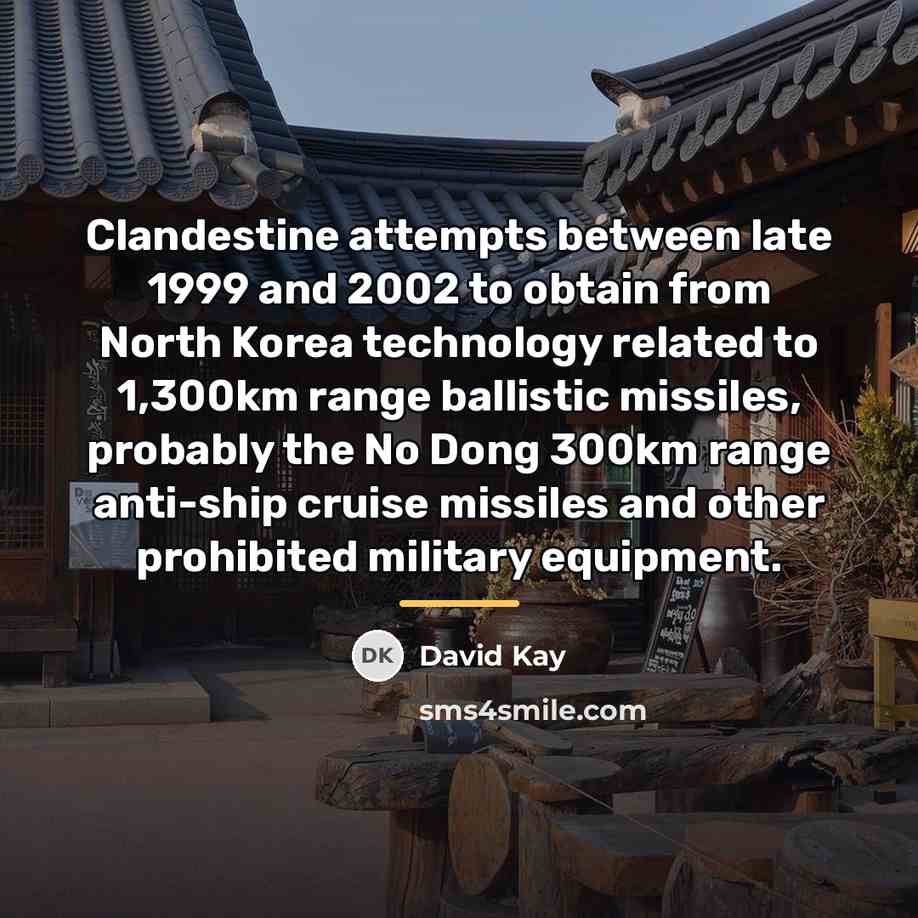 “Clandestine attempts between late 1999 and 2002 to obtain from…” quote by David Kay