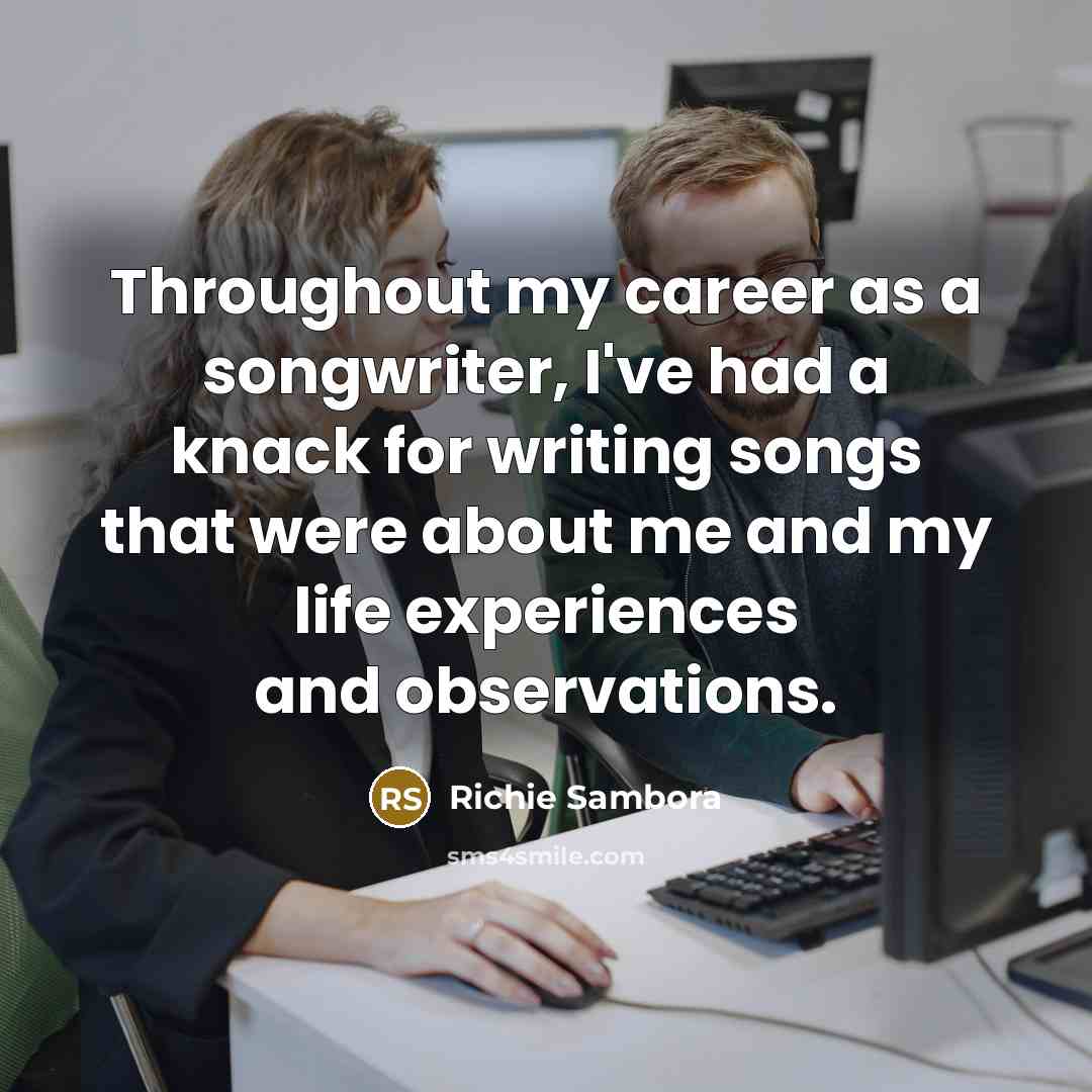 “Throughout my career as a songwriter, I've had a knack…” quote by Richie Sambora