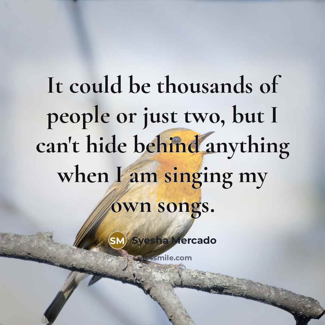 “It could be thousands of people or just two, but…” quote by Syesha Mercado