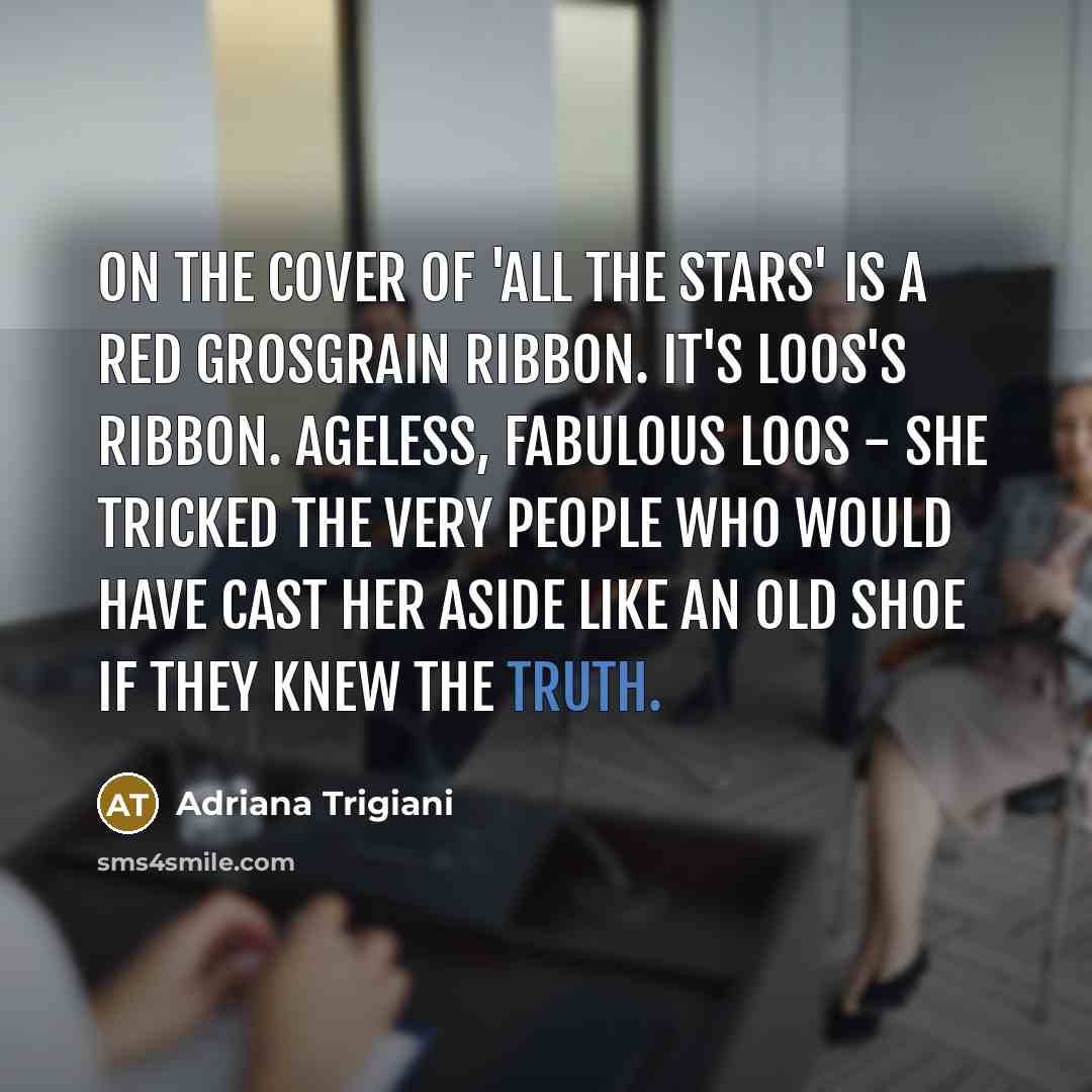 “On the cover of 'All the Stars' is a red…” quote by Adriana Trigiani