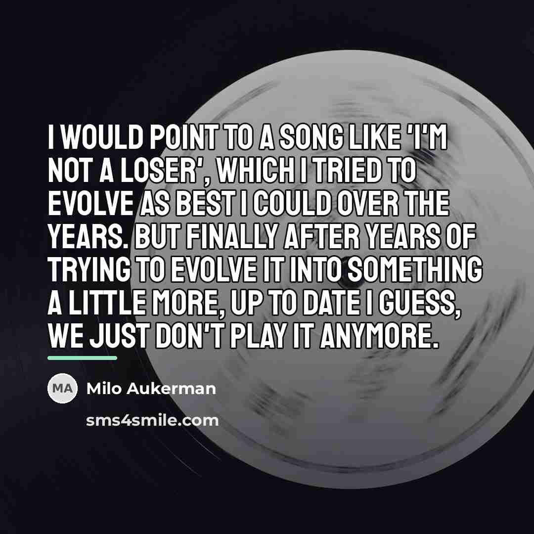 “I would point to a song like 'I'm Not A…” quote by Milo Aukerman