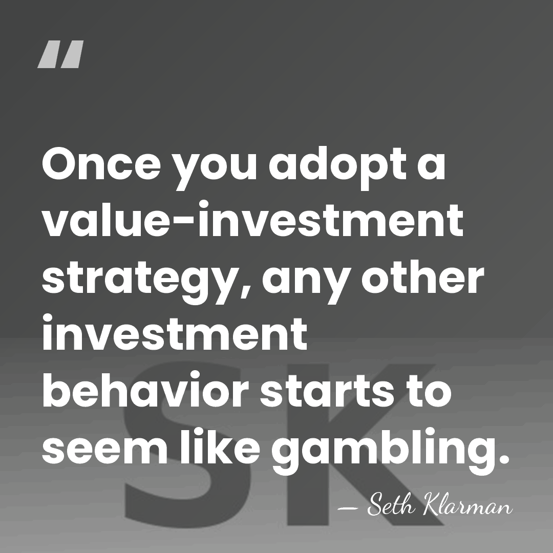 Once you adopt a value-investment strategy, any other investment behavior starts to&hellip; - Seth Klarman