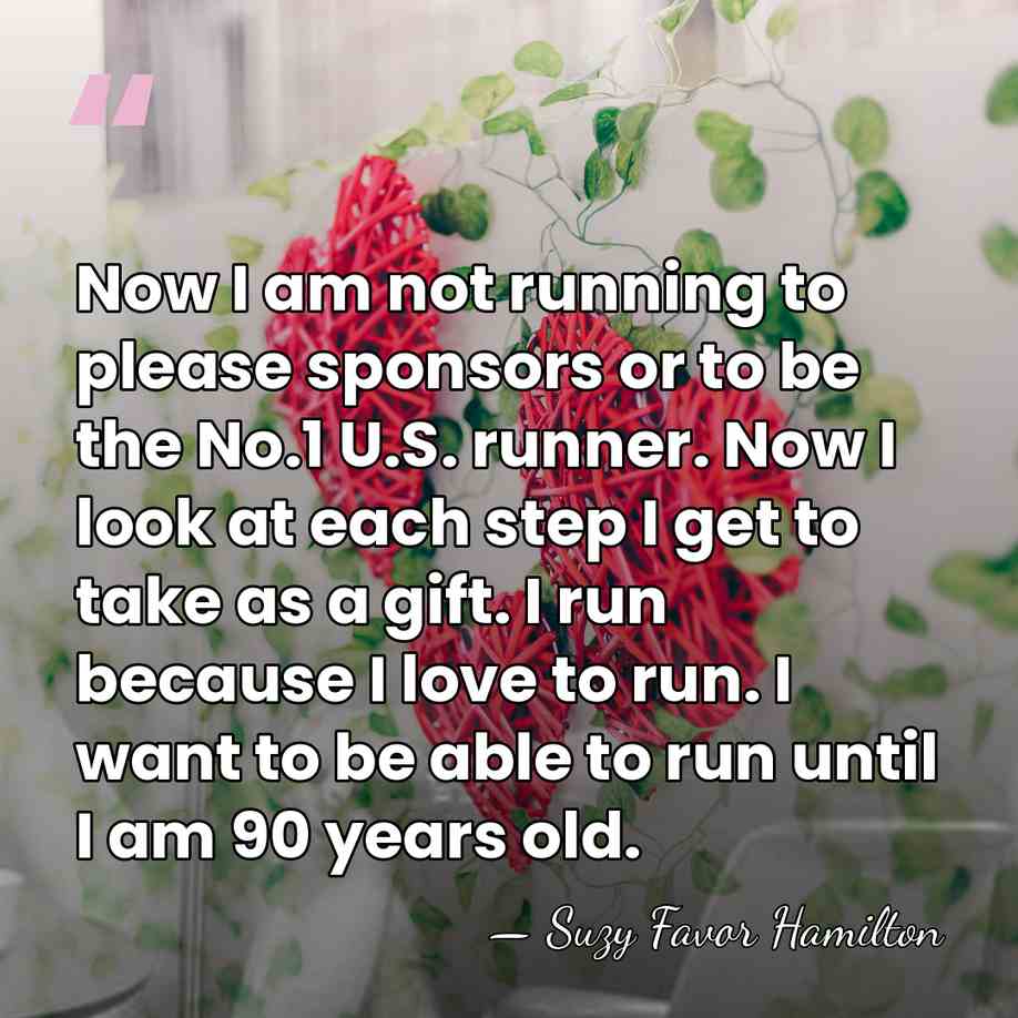 Now I am not running to please sponsors or to be the&hellip; - Suzy Favor Hamilton