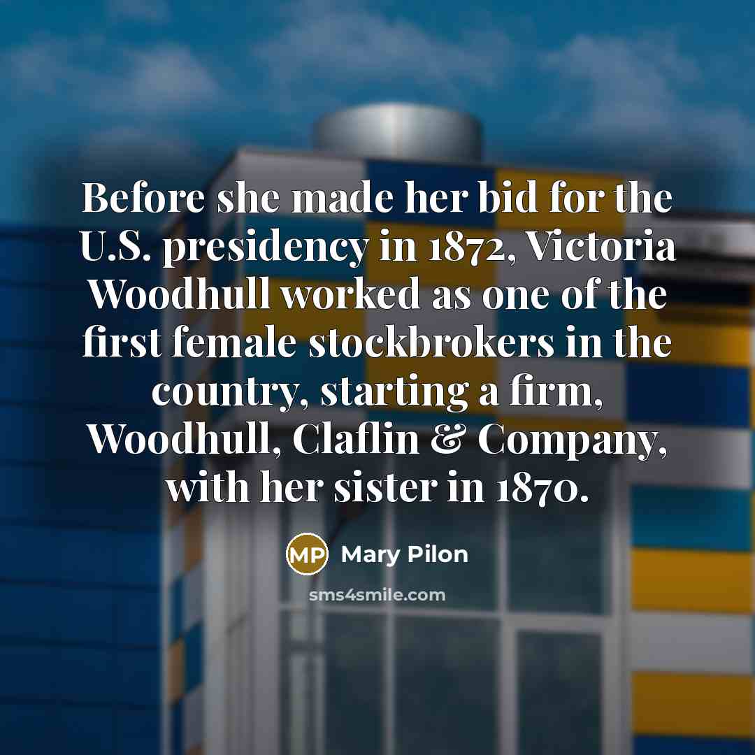 “Before she made her bid for the U.S. presidency in…” quote by Mary Pilon