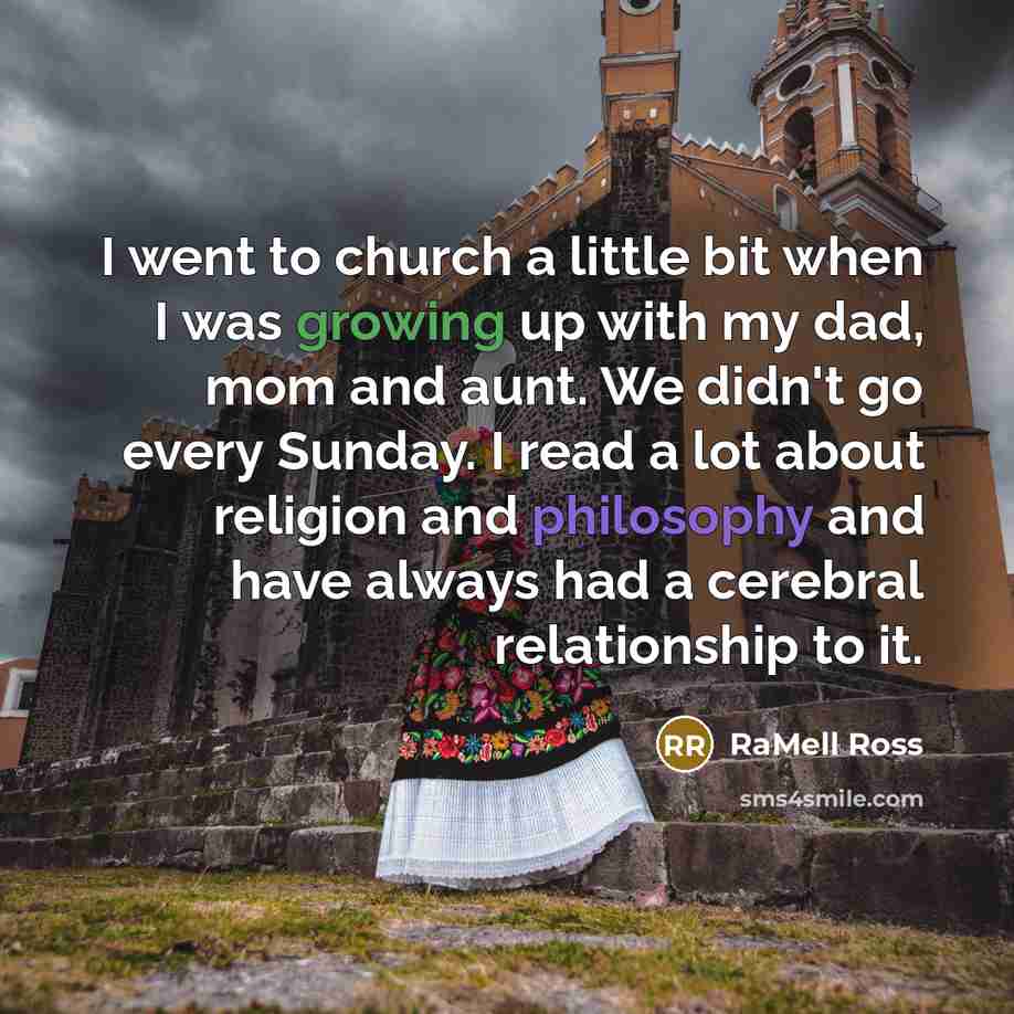 “I went to church a little bit when I was…” quote by RaMell Ross