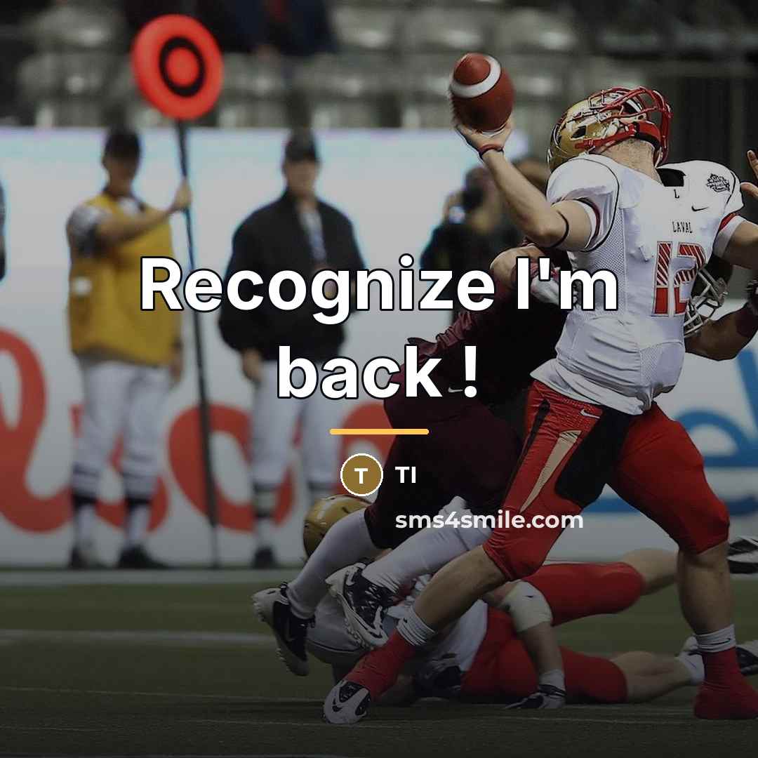 “Recognize I'm back !…” quote by Ti