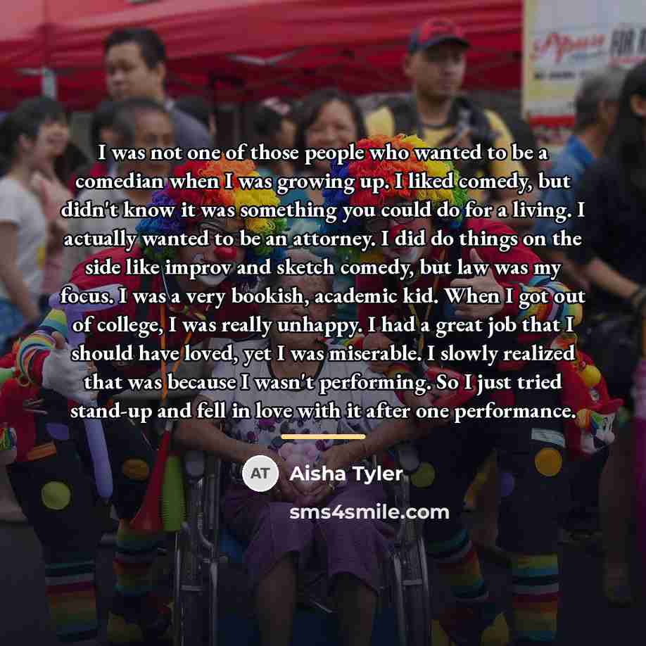 “I was not one of those people who wanted to…” quote by Aisha Tyler