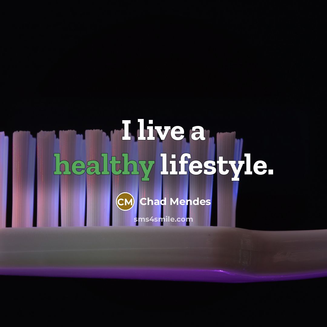 “I live a healthy lifestyle.…” quote by Chad Mendes
