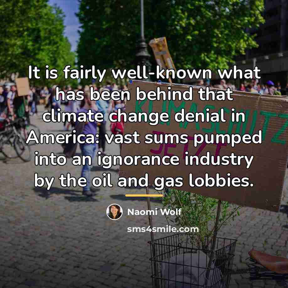 “It is fairly well-known what has been behind that climate…” quote by Naomi Wolf